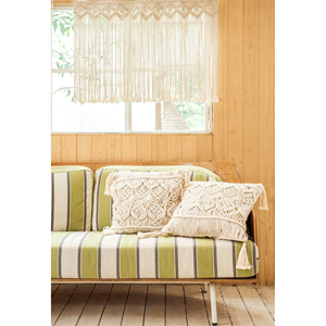 100% Cotton Seasonal Decorative Throw <b>Pillow</b> Covers with Tassels Handmade Macrame Boho Cushion Custom Size for Bed Sofa Couch - Product Image 4