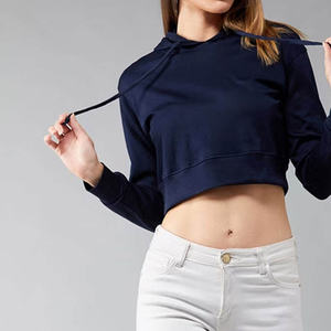 Sweat-shirt de sport personnalisé pour femmes 2026 / Sweat-shirt de yoga OEM pour femmes, style streetwear, coupe courte - Product Image 6