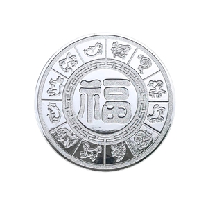 Logotipo personalizado disponible Espejo Plata Moneda personalizada Moneda de metal redonda de doble cara - Product Image 5