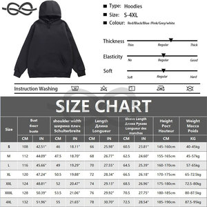 เสื้อฮู้ด500gsm บ็อกซี่แบบว่างเปล่าสำหรับผู้ชายเสื้อมีฮู้ดผ้าคอตตอนทรงโอเวอร์ไซส์ผู้ผลิตแบบกำหนดเอง - Product Image 5