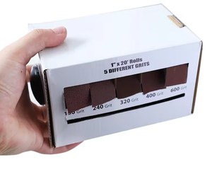 Đa mài mòn Rolls Gói Chà nhám thắt lưng thiết lập chà nhám Rolls cho mài đánh bóng gỗ Tường Bề mặt kim loại <span class=keywords><strong>Kit</strong></span> cho thuận tiện sử dụng - Product Image 1