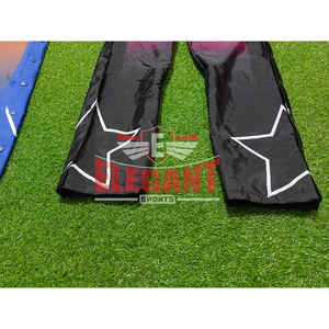 Pantalon de survêtement coupe-vent en nylon pour homme avec boutons latéraux, imprimé par sublimation, design personnalisé - Product Image 4