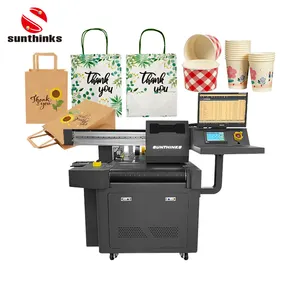Sunthinks Auto Feeding Digital Single Pass Bolsas de papel Kraft Color Box Impresora con Original Nuevo Oem A3 Printbar por HP