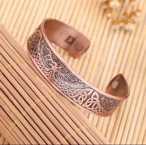 กำไลข้อมือ ลายแฟชั่น กำไลข้อมือแม่เหล็ก ทองแดง ทองเหลือง เหล็ก ของขวัญ วินเทจ รูปดาว สำหรับทุกเพศ โลหะผสมทองแดง ไข่มุกเทียม - Product Image 5