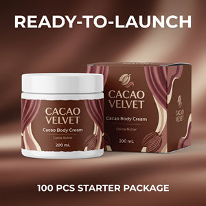 Crème pour le corps au cacao Velvet 200 ML - Hydratant visage et corps prêt à lancer - Product Image 1