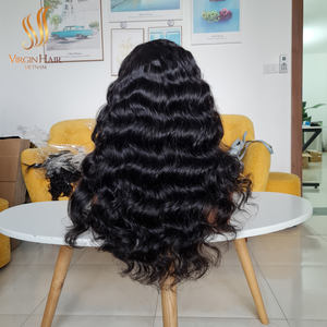 Raw Cambodian <b>Human</b> <b>Hair</b> Extension Hd Transparent Lace Front Natural Wavy <b>Wig</b> Vietnamese Raw <b>Hair</b> - Product Image 2