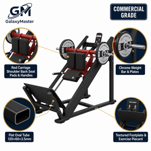 อุปกรณ์ออกกำลังกายคุณภาพสูง เครื่องออกกำลังกาย MND PL57 Linear Hack Squat - Product Image 4