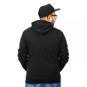 Sweat à capuche polyvalent unisexe chic noir avec cordon de serrage de poche avant Style personnalisé imprimé Vêtements d'utilisation simple - Product Image 5