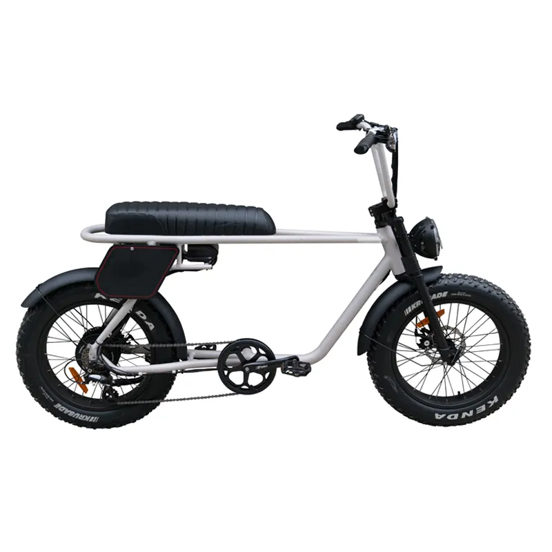 Super Style 48v 500w Motor Two Seat 73 Fat Tire Electric Bike Bicycle bicicleta electrica