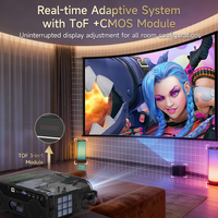 Proyector Inteligente con Google TV, Internet Integrado, LCD Portátil, Cubierta de Lente Eléctrica, 19000 Lúmenes, Compatible con 4K, Enfoque Automático TOF, Altavoces de 40W