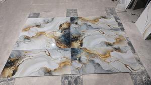 600x1200mm Colección de azulejos de efecto dorado 2x4 azulejos dorados para azulejos de porcelana de piso y pared Serie Dorada azulejos - Product Image 4