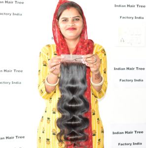 100% hermoso producto natural Kinky Indian Hair Closure Bodywave Raw Virgin Extensiones Sin procesamiento químico para la venta - Product Image 2