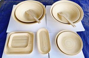 Cuenco de bambú natural para cocinas modernas, cuenco de bambú duradero y reutilizable ideal para ensaladas, sopas o juegos de regalo ecológicos - Product Image 4