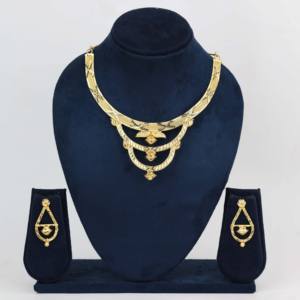 Ensemble de bijoux de mode or Micro formant des colliers pour femmes mariage Occasions spéciales orthodoxe cuivre laiton Chapado En Oro Oro - Product Image 2