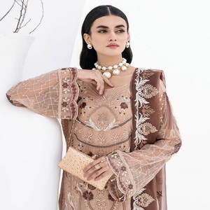 Venta al por mayor de diseñador de gasa pesada Maxi Salwar Kameez Original de marca de 3 piezas vestido pakistaní para ropa de fiesta indio pakistaní - Product Image 2