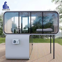 Maison mobile moderne écologique en acier préfabriqué, maison-conteneur à deux étages, mini-maison Apple avec cuisine