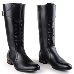 Bottes d'équitation Hoprse en cuir imperméable et respirant, bottes d'équitation en cuir fabriquées par un fabricant. - Product Image 5