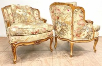 Fauteuils de salon de luxe de style baroque vintage, construction en teck, pour la maison, le salon - taille et couleur personnalisables