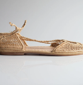 Summer Sandals, Women's Summer Shoes Coustmized Natural Raffia <b>slippers</b> - Product Image 2