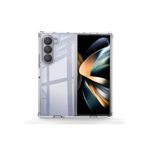 Coque de protection transparente flexible en TPU Netzy, coque en silicone anti-choc de qualité supérieure Nitro pour Samsung Galaxy Z Fold 6, dos - Product Image 1