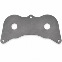 Plaque réfractaire en carbure de silicium gris, dalle irrégulière avec plusieurs trous, insert céramique pour four industriel