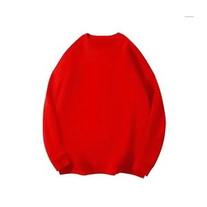 Femmes à la mode coupe ample doublé polaire coton court décontracté col rond couleur unie haut tricoté pour l'automne - Product Image 3