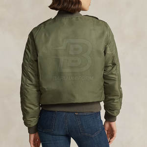 Chaquetas de bombardero de nuevo diseño Chaquetas de bombardero de manga larga para mujer Chaquetas de invierno de bombardero de nailon/poliéster - Product Image 4