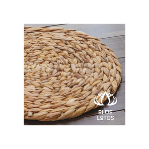 Out Standing From Blue Lotus Vietnam Eco-friendly Service Handmade Wholesale <b>Placemat</b> <b>Square</b> Rattan <b>Placemat</b> Water Hyacinth - Product Image 1