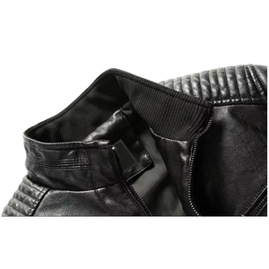 High Quality Custom Logo 100_ <b>Leather</b> Fashion <b>Jacket</b> <b>Cheap</b> Price Motorbike Outdoor <b>Leather</b> <b>Jacket</b> - Product Image 6