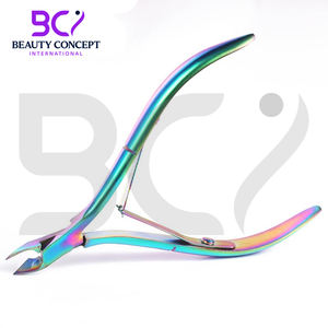 Herramientas de manicura para pedicura de uñas de acero inoxidable, pinzas para cutículas ligeras de fácil agarre para uso en los dedos, multicolor - Product Image 2