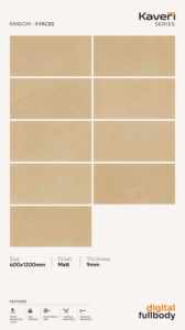 Azulejos de mosaico con acabado de piedra Azulejo de mosaico de espiga de porcelana de lujo de 148mm para uso en interiores y exteriores para proyectos de Villa Hotel - Product Image 3