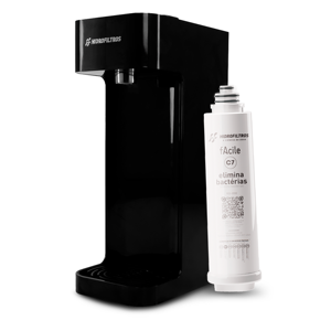 Purificador de Agua Bacteriológico Facile C7 Negro |   ISO 9001 INMETRO |   Portaria 888 ANSI NSF 61 |   Brasil - Product Image 1