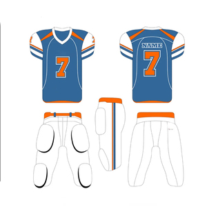 Camiseta de Fútbol Americano Sublimada Personalizada Unisex, Manga Corta, Transpirable, Cuello en V, Absorbe la Humedad, Lista para el Día del Partido - Product Image 1