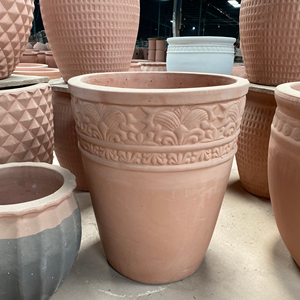 Jardinière en céramique de grande taille d'inspiration vintage, glaçure antique, faite à la main, écologique, aménagement paysager extérieur, vente en gros d'usine - Product Image 5