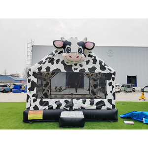 Castillo Inflable de PVC con Temática de Granja de Vacas, Casa de Brinco Comercial Portátil, Directo de Fábrica, Parque de Atracciones - Product Image 1