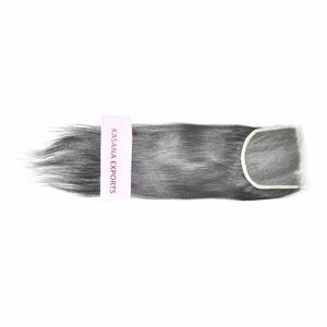 Extensions de cheveux humains vierges vietnamiennes 5*5 HD, cuticules alignées, traitement sans traitement, couleur naturelle noire, double trame machine, pour femmes - Product Image 4