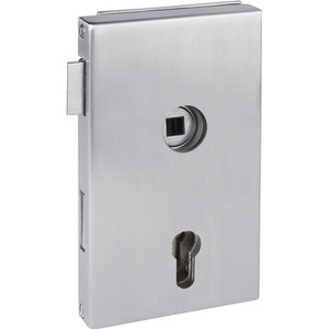 Molina Stainless Steel Matt PZ DIN Left HERMAT 6053 Glass <b>Door</b> Lock Stainless Steel <b>Door</b> & <b>Window</b> <b>Accessories</b> - Product Image 1