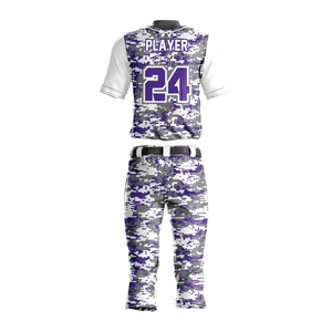 Ensembles d'uniformes de baseball de club de vêtements de sport en polyester en vente en gros ensemble de maillot et de pantalon de baseball à sublimation complète à vendre - Product Image 2