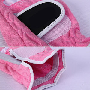 Guantes de golf con estampado de tela de una mano calificados Guantes de golf de cuero sintético con paquete de piel de oveja - Product Image 5