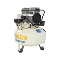Nuevo Compresor de Aire Portátil Silencioso sin Aceite de 680W y 24L para Uso Dental, Refrigerado por Aire