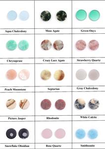 ธูไลต์สีชมพูแท้12มม. รูปทรงเหรียญเรียบแบนสองชั้นพลอยหลวมปรับเทียบทึบแสงสำหรับทำเครื่องประดับ - Product Image 2