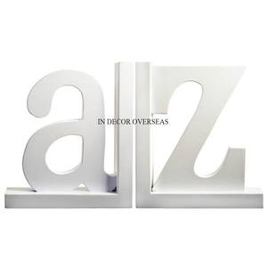 Colección de arte y artesanía creativa moderna, acabado de Color plateado fundido de aluminio, suministros de sujetalibros de diseñador de asta pulida brillante - Product Image 5