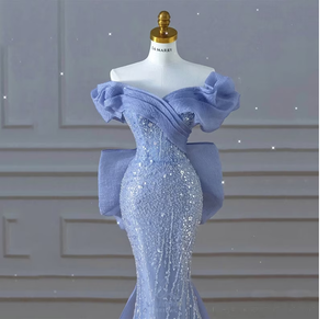 Robe de soirée élégante et magnifique, ornée de perles et de paillettes, décolleté en cœur profond, taille naturelle, coupe droite, soutien-gorge intégré, longueur au sol, club - Product Image 2