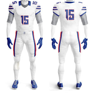 Uniforme de Fútbol Americano Personalizado Premium, Secado Rápido, Transpirable, 100% Poliéster, Manga Corta, Logotipo en Color en la Parte Delantera, Servicio OEM - Product Image 5