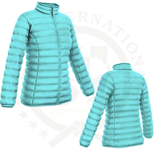 Veste d'hiver unisexe imperméable à l'eau coupe ample et épaisse avec impression de logo personnalisé grande taille pour hommes femmes fermeture à glissière - Product Image 1