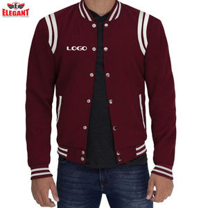 เสื้อแจ็กเก็ตเบสบอล,ออกแบบโลโก้ปักตามสั่งสำหรับผู้ชายใส่ไปวิทยาลัย - Product Image 2