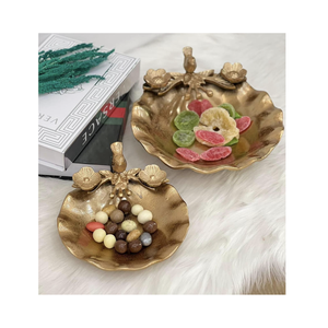 Vaisselle de mariage royal, bol de service à fruits en métal et aluminium, dessus de table élégant pour un usage domestique, cuisine, bol de service - Product Image 4