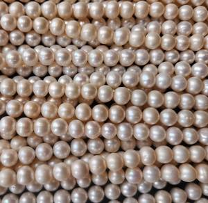 Chaînes de perles rondes blanches d'eau douce indiennes de haute qualité, naturelles, non traitées, 8 mm, changement de couleur pour la fabrication de bijoux, perles en vrac - Product Image 5