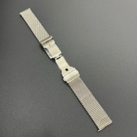 Bracelet de montre en acier inoxydable 316L poli, maille milanaise, boucle déployante, 20 mm, finition miroir Grade A/B, logo personnalisé, compatible avec les montres