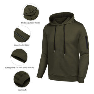 2025 hombres 100% algodón pulóver sudaderas alta calidad peso pesado Puff impresión con capucha chándales estilo Streetwear - Product Image 5